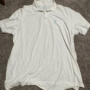 Peter Millar men's XXL polo‎ shirt white cotton blend